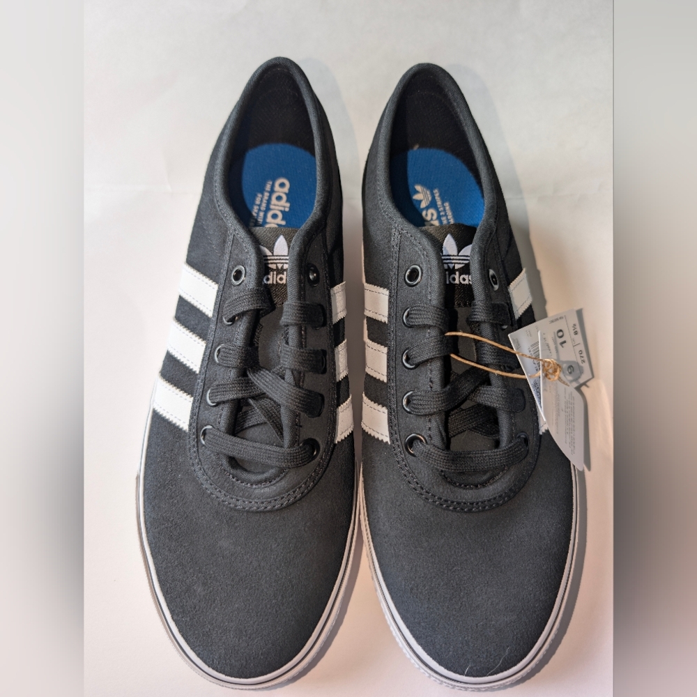Adidas Adiease Skate Shoes Black White New Mens 9 / Women's 10